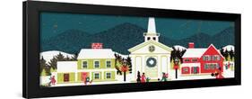 Greeting Card - Village Scene with Church, National Museum of American History-null-Framed Art Print