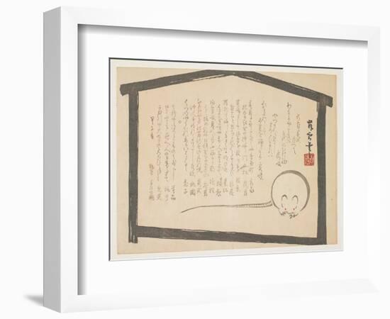 Greeting of the New Year of the Rat, January 1864-Buun-Framed Giclee Print