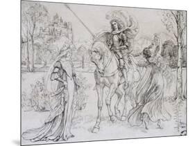 Greeting the Knight, C1880-1932-Armand Point-Mounted Giclee Print