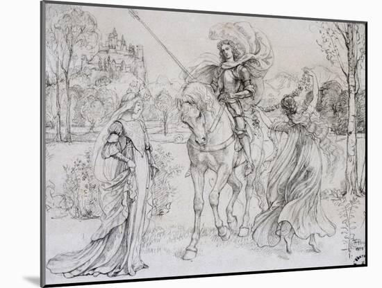 Greeting the Knight, C1880-1932-Armand Point-Mounted Giclee Print