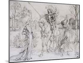 Greeting the Knight, C1880-1932-Armand Point-Mounted Giclee Print