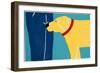 Greeting Visitors Bad Dog Yellow-Stephen Huneck-Framed Giclee Print