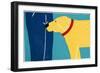 Greeting Visitors Bad Dog Yellow-Stephen Huneck-Framed Giclee Print