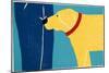 Greeting Visitors Bad Dog Yellow-Stephen Huneck-Mounted Giclee Print