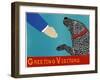 Greeting Visitors Good Dog Banner-Stephen Huneck-Framed Giclee Print