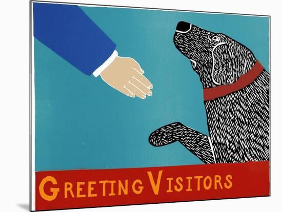 Greeting Visitors Good Dog Banner-Stephen Huneck-Mounted Giclee Print