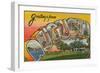 Greetings Card Featuring Augusta, Georgia, 1943-null-Framed Giclee Print