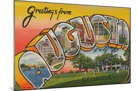 Greetings Card Featuring Augusta, Georgia, 1943-null-Mounted Giclee Print