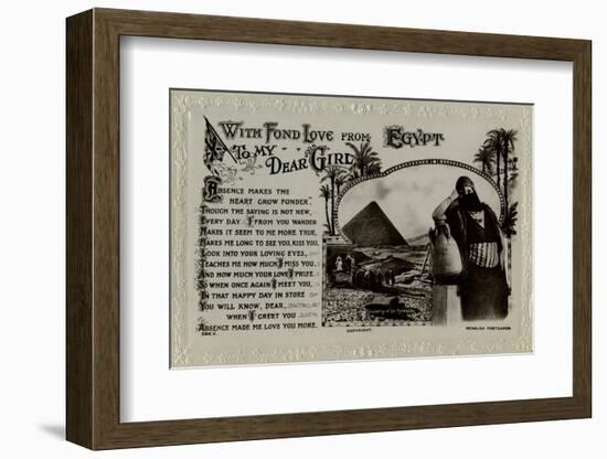 Greetings Card from Egypt-null-Framed Photographic Print