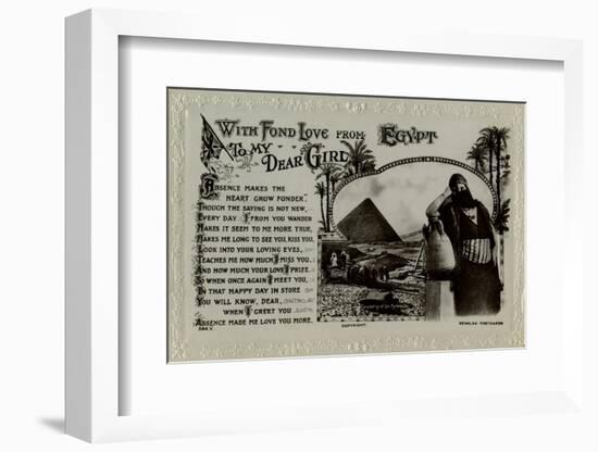 Greetings Card from Egypt-null-Framed Photographic Print