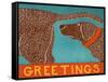 Greetings Choc-Stephen Huneck-Framed Stretched Canvas