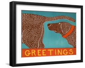 Greetings Choc-Stephen Huneck-Framed Giclee Print