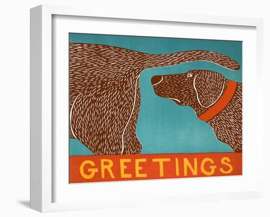 Greetings Choc-Stephen Huneck-Framed Giclee Print