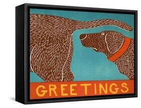 Greetings Choc-Stephen Huneck-Framed Stretched Canvas