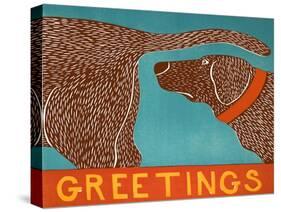 Greetings Choc-Stephen Huneck-Stretched Canvas