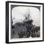 Greetings for Newcomers on the Pier Alongside the Pacific Mail Ss 'China, at Yokohama, Japan, 1904-Underwood & Underwood-Framed Giclee Print