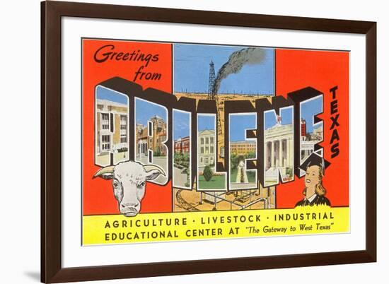 Greetings from Abilene, Texas, the Gateway to West Texas-null-Framed Giclee Print
