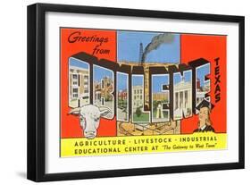 Greetings from Abilene, Texas, the Gateway to West Texas-null-Framed Giclee Print