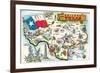 Greetings from Abilene, Texas-null-Framed Premium Giclee Print