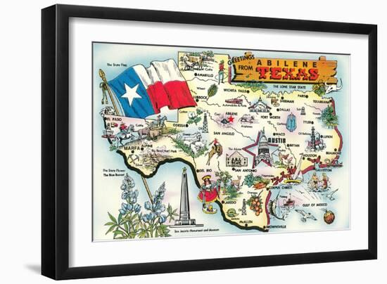 Greetings from Abilene, Texas-null-Framed Art Print