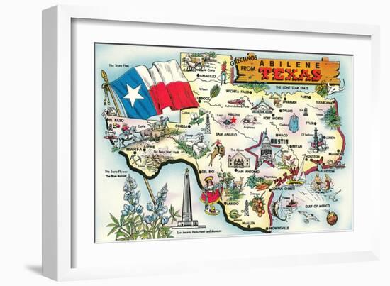 Greetings from Abilene, Texas-null-Framed Art Print