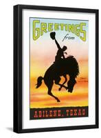 Greetings from Abilene-null-Framed Art Print