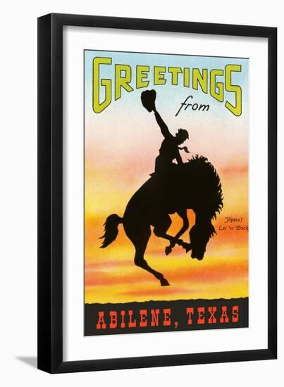 Greetings from Abilene-null-Framed Art Print