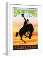 Greetings from Abilene-null-Framed Art Print