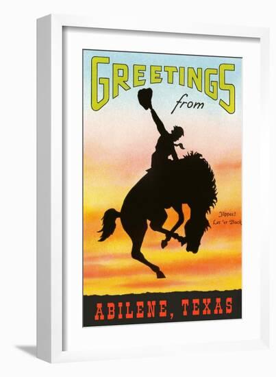 Greetings from Abilene-null-Framed Art Print