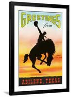 Greetings from Abilene-null-Framed Art Print