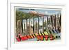 Greetings from Adirondack, New York-null-Framed Premium Giclee Print