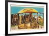 Greetings from Akron, Ohio-null-Framed Premium Giclee Print