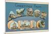 Greetings from Akron, Ohio-null-Mounted Art Print