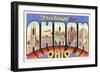 Greetings from Akron, Ohio-null-Framed Art Print