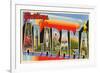 Greetings from Alabama-null-Framed Premium Giclee Print