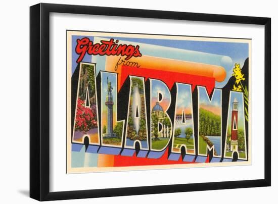 Greetings from Alabama-null-Framed Art Print