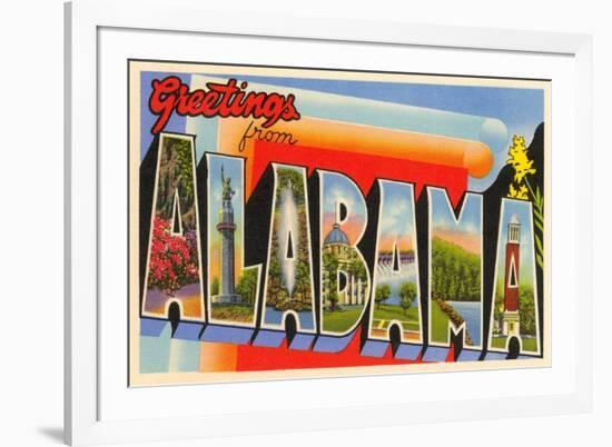 Greetings from Alabama-null-Framed Art Print