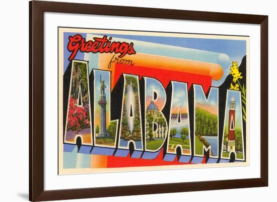 Greetings from Alabama-null-Framed Art Print