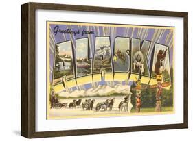 Greetings from Alaska-null-Framed Art Print