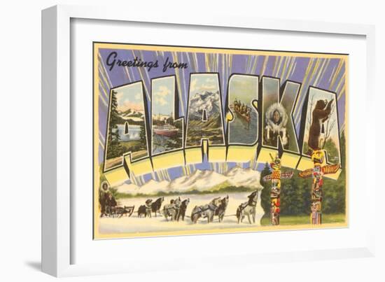 Greetings from Alaska-null-Framed Art Print