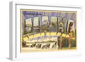 Greetings from Alaska-null-Framed Art Print