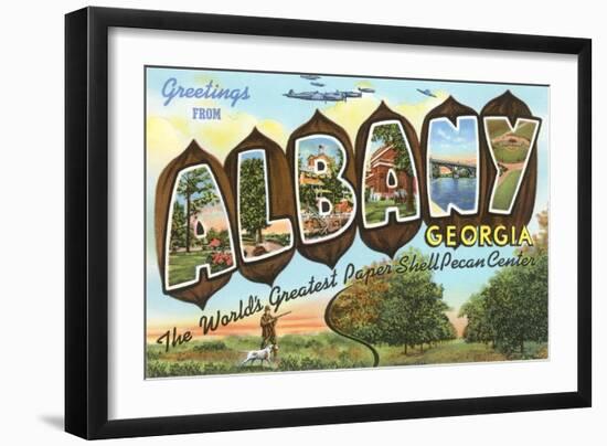 Greetings from Albany, Georgia-null-Framed Art Print