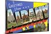 Greetings from Albany, New York-null-Mounted Art Print