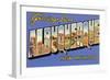 Greetings from Albuquerque, New Mexico-null-Framed Art Print