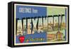 Greetings from Alexandria, Louisiana-null-Framed Stretched Canvas