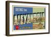 Greetings from Alexandria, Louisiana-null-Framed Art Print