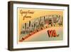 Greetings from Alexandria, Virginia-null-Framed Art Print