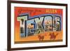 Greetings from Allen, Texas-null-Framed Premium Giclee Print