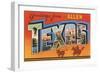 Greetings from Allen, Texas-null-Framed Art Print