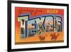 Greetings from Allen, Texas-null-Framed Art Print